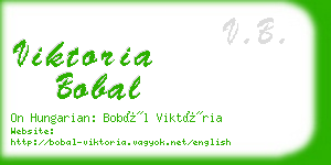 viktoria bobal business card